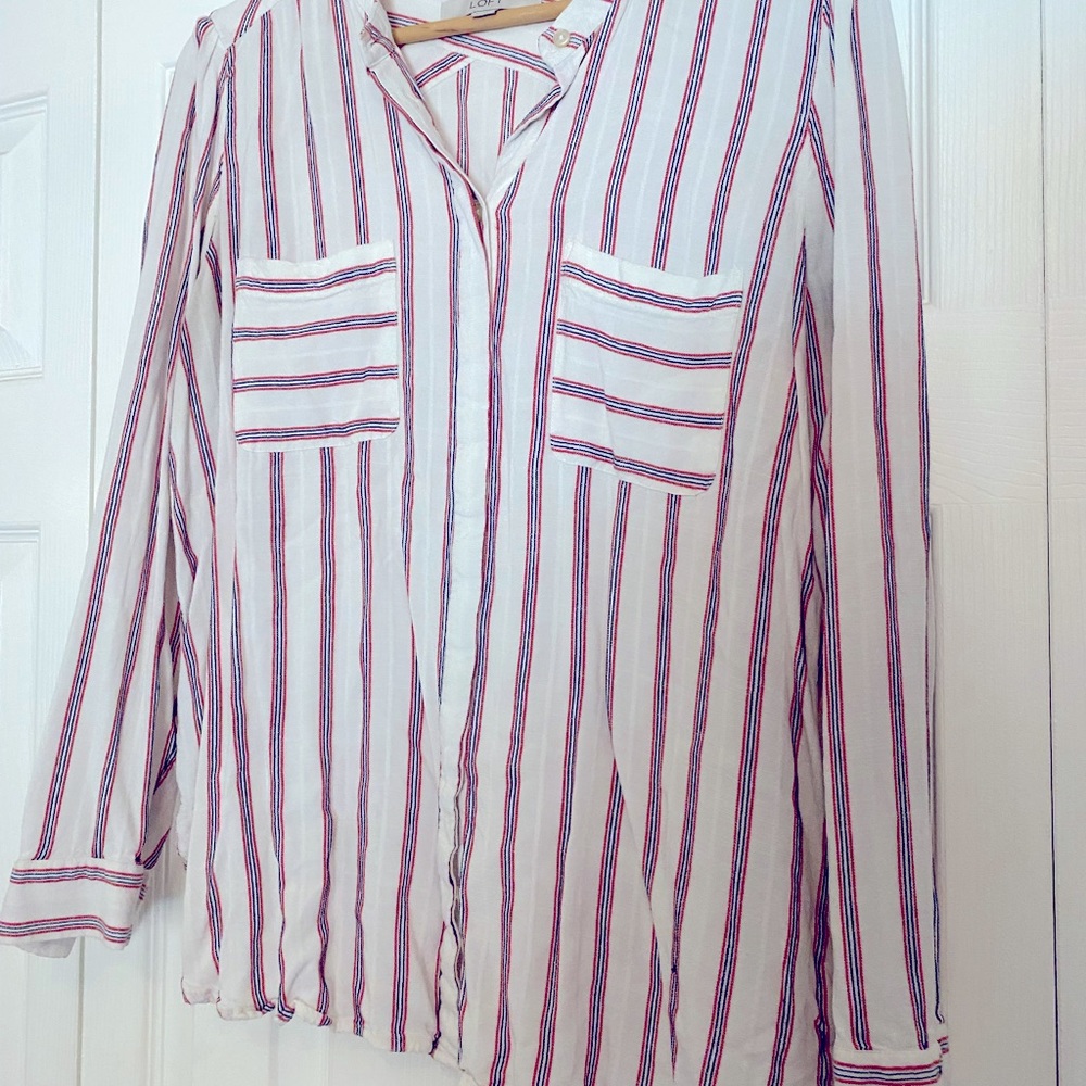 Button down long sleeve top